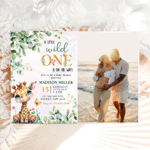 Invitation Safari Jungle Animaux Baby shower photo