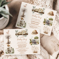 Safari Jungle Tropical Fête Prénatale Garçon Bébé