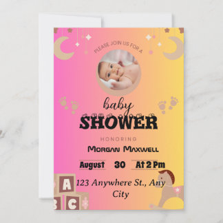 Invitation "Safari Soirée : Baby shower de Bernadette Celebra