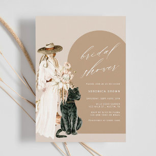 Invitation Safari Wild Leopard Boho Lady Fête des mariées