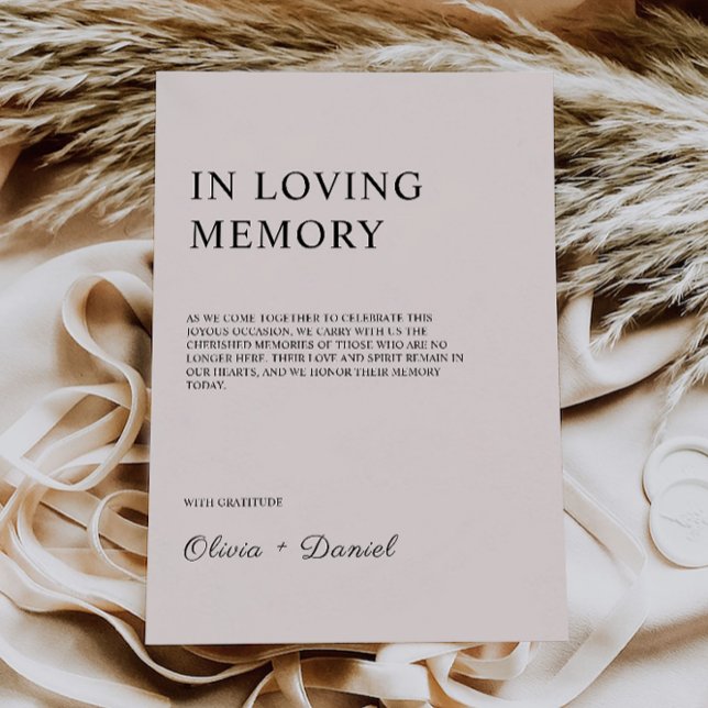 Invitation Sage Boho Mariage En Symbole Mémoire Amour, (Sage Boho Wedding In Loving Memory Sign, Invitation)