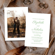 sage green and white couple photo wedding 