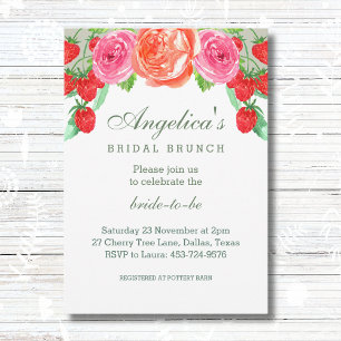 Invitation Sage Green Blush Peach Peony Bridal Brunch