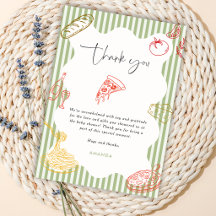 Sage Green Ciao Bébé Fête de Naissance Pizza Itali