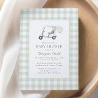 Sage Green En vichy Baby shower de golf neutre pou