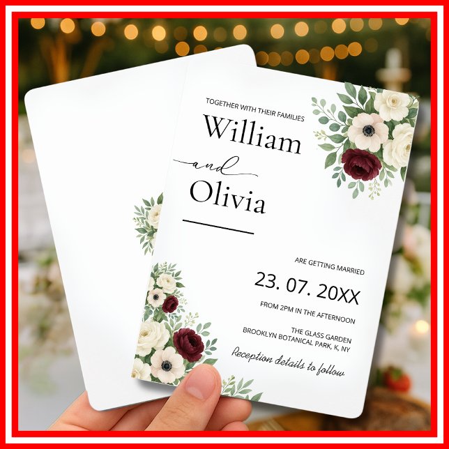 Invitation Sage Green Eucalyptus Mariage de verdure (Créateur téléchargé)