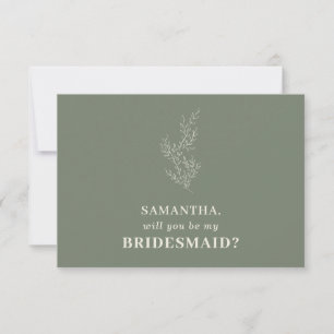 Invitation Sage green Indie d'automne