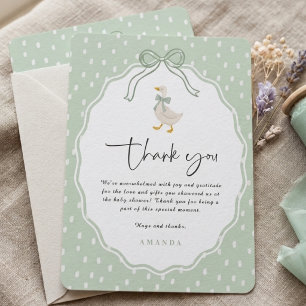 Invitation Sage Vert Silly Goose Coquette Baby Shower