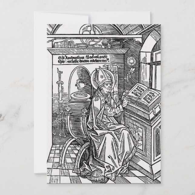 Invitation Saint Ambrose de Milan (Devant)