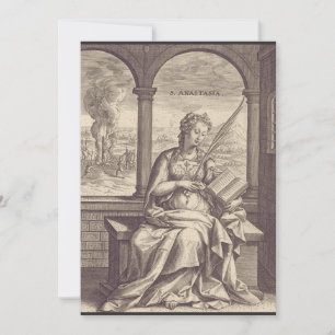 Invitation Saint Anastasia saint chrétien et martyr