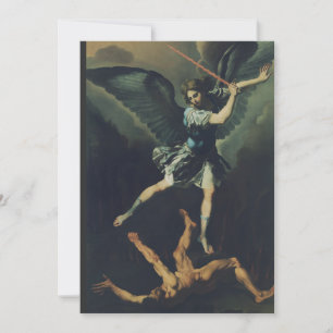 Invitation Saint Archange Michael bat le diable