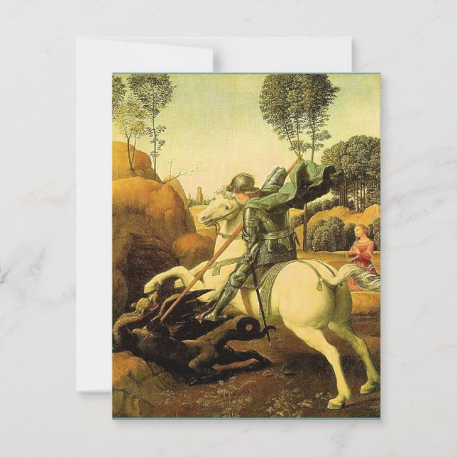 Invitation "Saint-Georges et le Dragon" de Raphaël (vers 1505 (Devant)