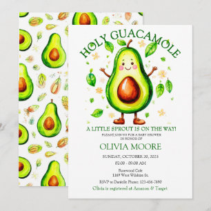 Invitation Saint Guacamole Fiesta Thème Garçon ou fille Sprin