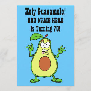 Invitation Saint Guacamole Quelqu'Un Tourne 70 Avocado