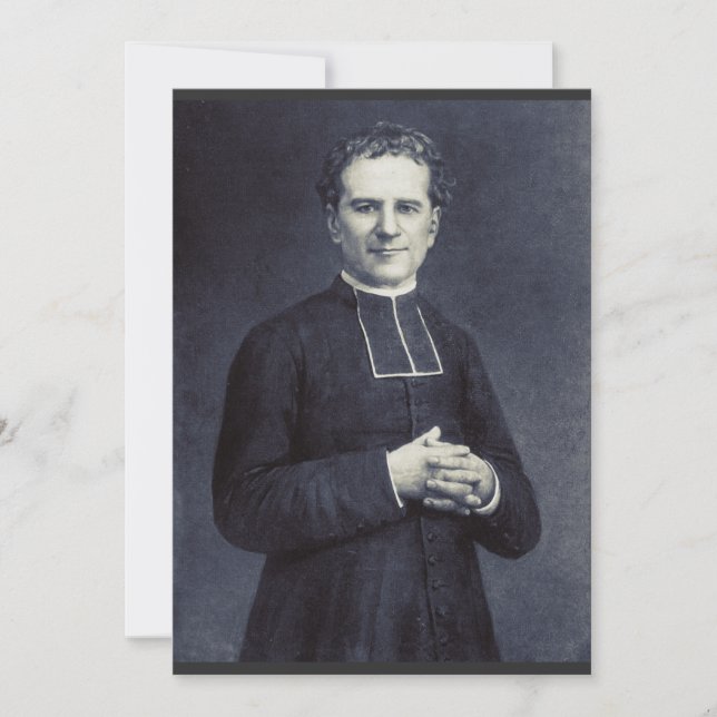 Invitation Saint John Bosco Père et enseignant de la jeunesse (Devant)