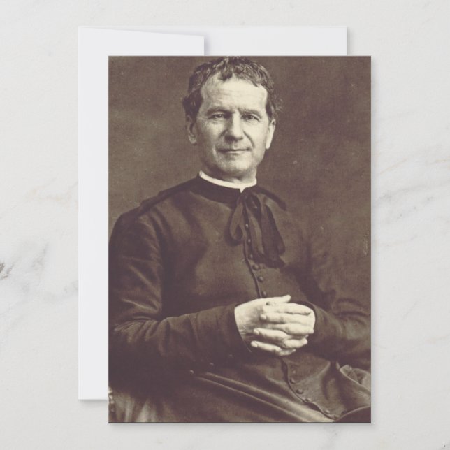 Invitation Saint John Bosco Prêtre et confesseur (Devant)