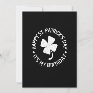 Invitation Saint Patrick's Day C'est mon Shamrock d'anniversa