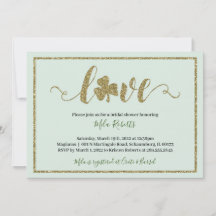 Saint Patrick's Day Lucky in Love Fête des mariées