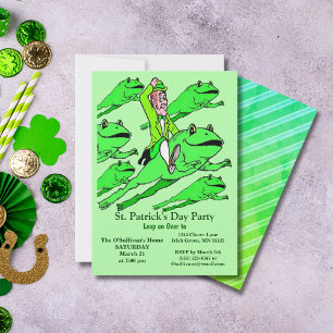 Invitation Saint Patrick's Day Party Irishman monter une gren