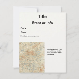 Invitation Saint Regis Canoe Area Détails dans les Adirondack