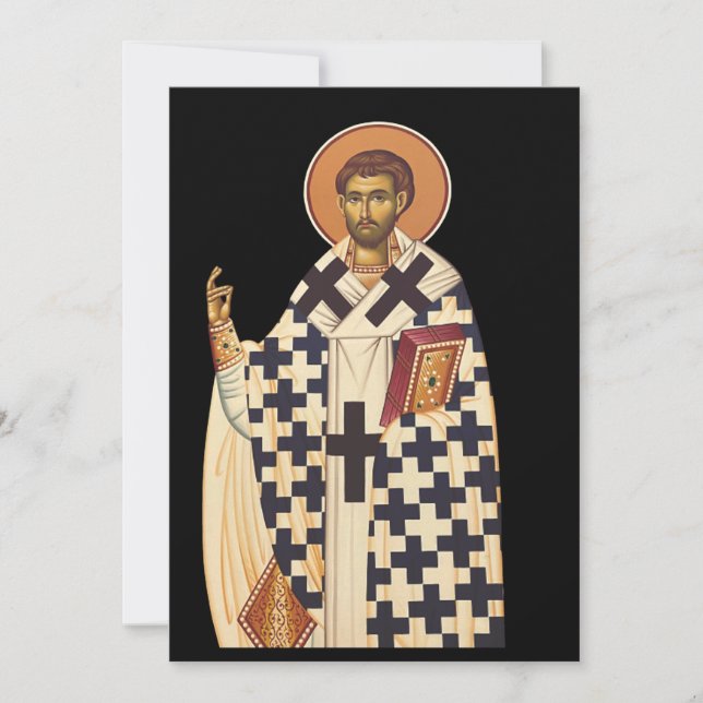 Invitation Saint Timothée, le premier évêque chrétien d'Éphès (Devant)