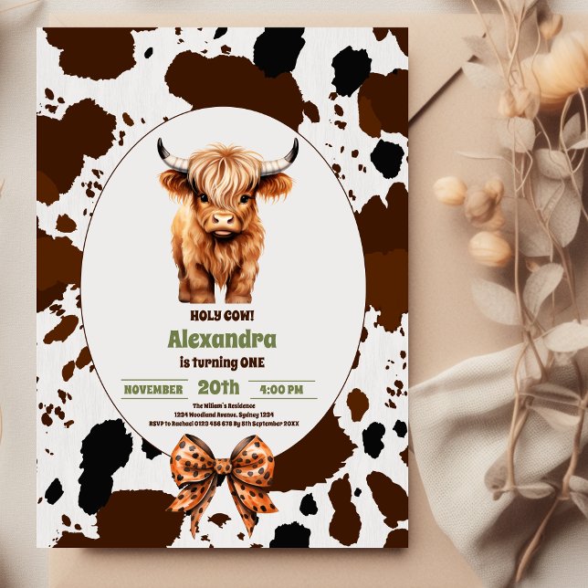 Invitation Saint Vache Je suis une terre cuite Plaid Annivers (Créateur téléchargé)