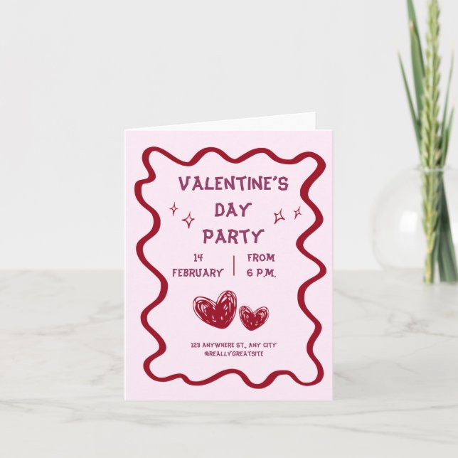 Invitation Saint Valentin (Devant)