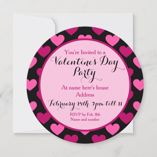 Invitation Saint Valentin (Devant)