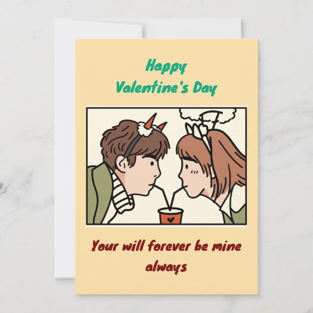 Invitation Saint Valentin (Devant)