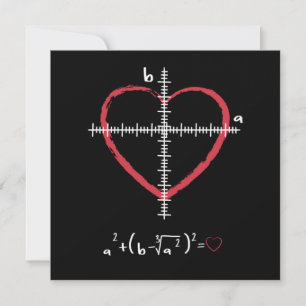 Invitation Saint Valentin Amour Coeur Math Relation Science