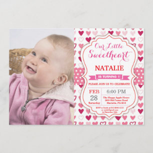 Invitation Saint Valentin Anniversaire Notre Petite Amoureuse