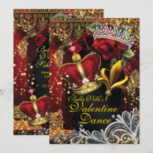 Invitation Saint-Valentin - Danse du bal de fin d'année