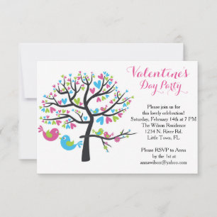 Invitation Saint-Valentin de Inséparables doux