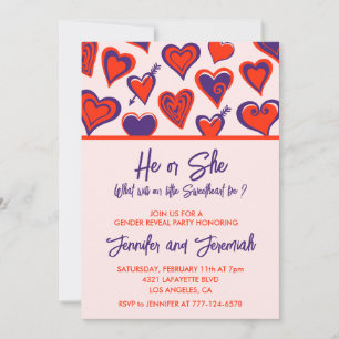 Invitation Saint Valentin genre révéler l'invitation ma chéri