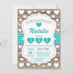 Invitation Saint-Valentin Petit Chéri Premier 1er Anniversair