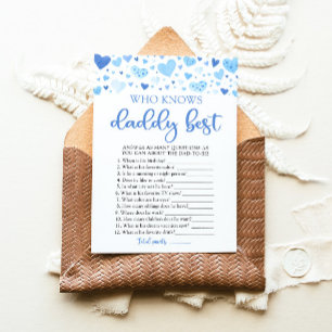 Invitation Saint-Valentin Qui connaît le mieux Papa Cadeau de