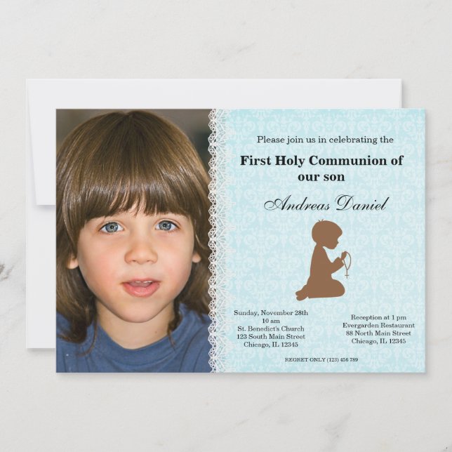 Invitation Sainte Communion (Devant)