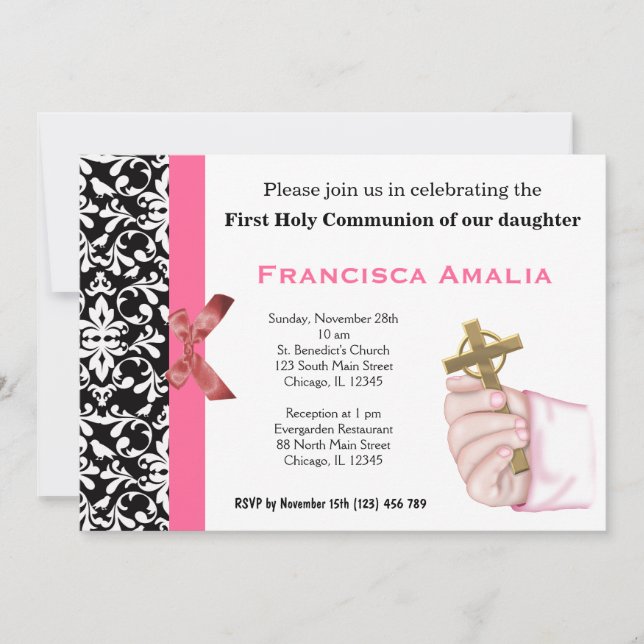Invitation Sainte Communion (Devant)