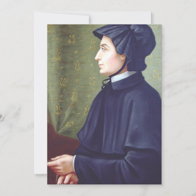 Invitation Sainte Elizabeth Ann Seton (Devant)