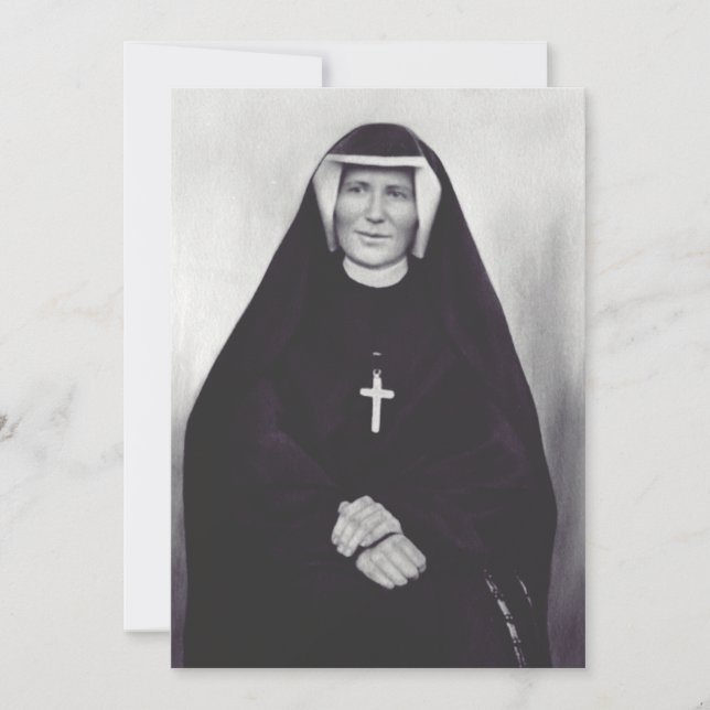 Invitation Sainte Faustine Kowalska (Devant)