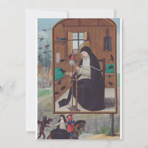 Invitation Sainte Gertrude de Helfta par Simon Bening