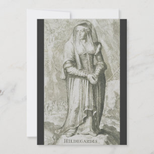 Invitation Sainte Hildegarde de Bingen Art Mystique Médiéval