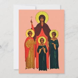 Invitation Sainte Sophie et ses Filles Les Vertus Éternelles