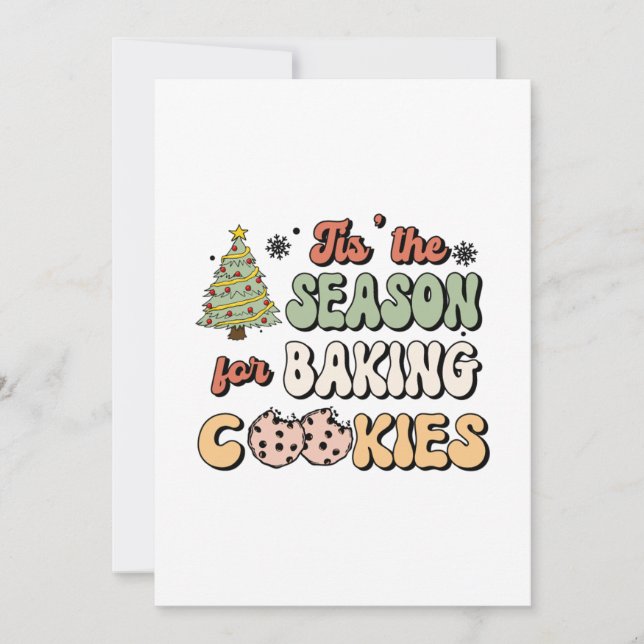 Invitation Saison de Noël pour les biscuits (Devant)