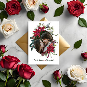 Invitation Saisonnier marié Floral Photo Mariage