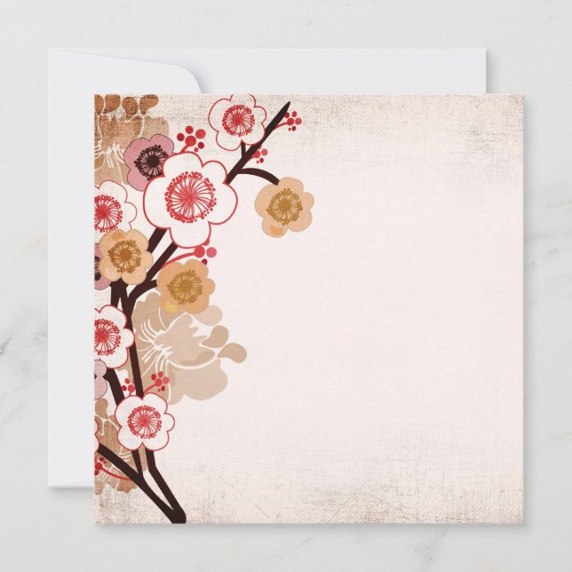 Invitation sakura vintage (Devant)
