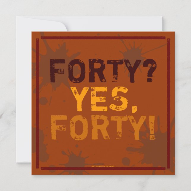 Invitation sale drôle de fête d'anniversaire (Devant)