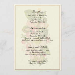 Invitation Salle De Réception De Mariage Classique Simple Et