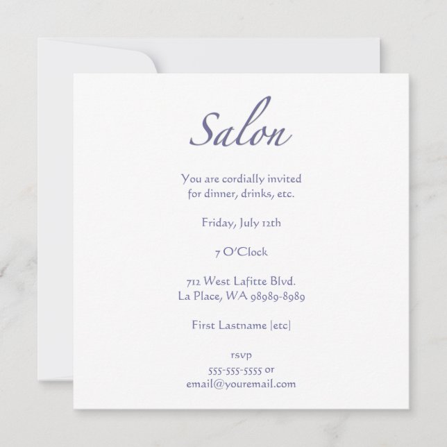 Invitation Salon (Devant)