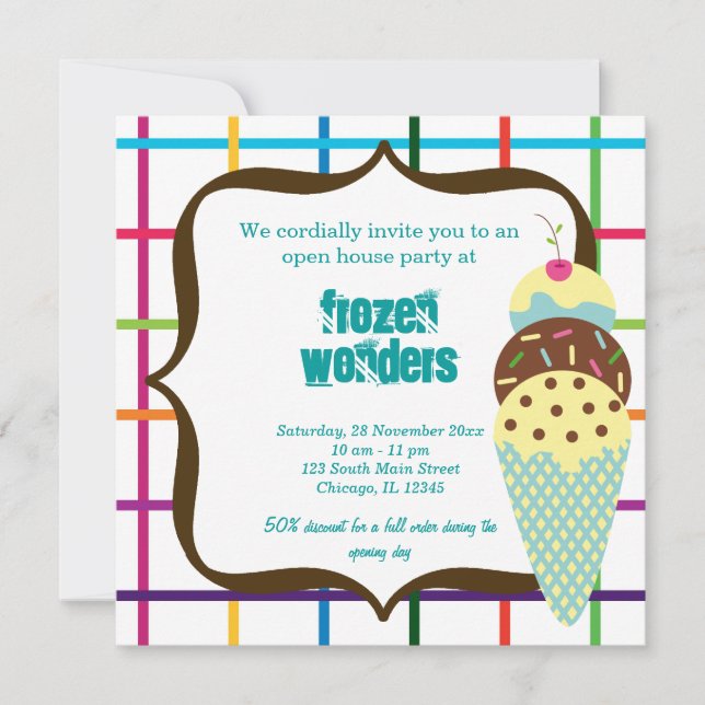 Invitation Salon de glace Open House (Devant)